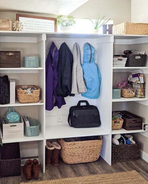 Custom mudroom storage