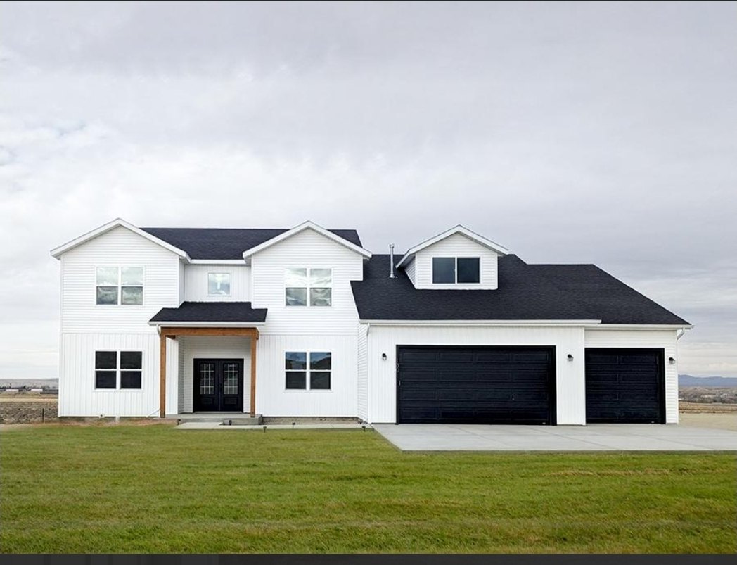 A new farmhouse-style home built in the Uintah Basin